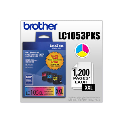 Brother LC1053PKS original ink cartridges 3-pack - cyan, magenta and yellow