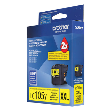 Brother LC105Y original yellow super high yield ink cartridge