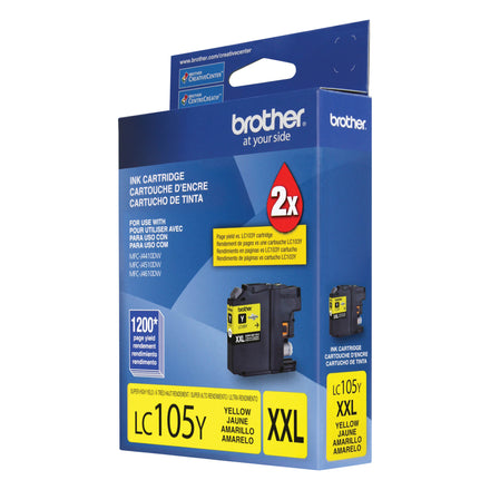 Brother LC105YS Original Yellow Super High Yield Ink Cartridge