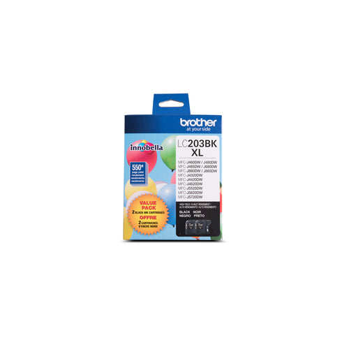 Brother LC2032PKS Original Black High Yield Ink Cartridges - Twin Pack