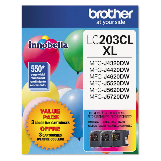 Brother LC2033PKS original ink cartridges 3-pack - cyan, magenta and yellow