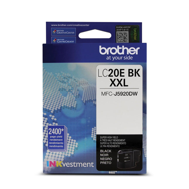 Brother LC20EBK original black super high yield ink cartridge