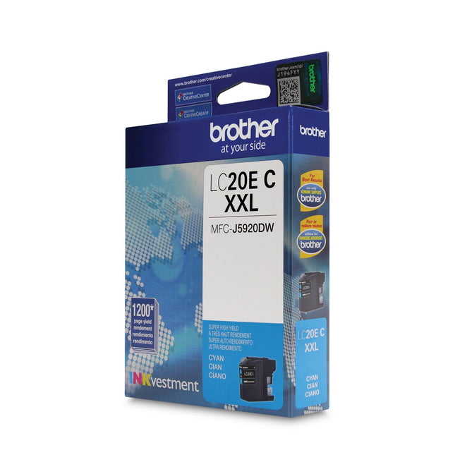 Brother LC20EC original cyan super high yield ink cartridge