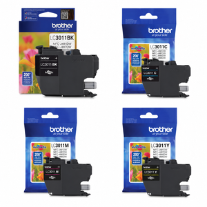 Brother LC3011 Original Ink Cartridges 4-Pack (LC3011BKS/LC3011CS/LC3011MS/LC3011YS) – Black, Cyan, Magenta & Yellow