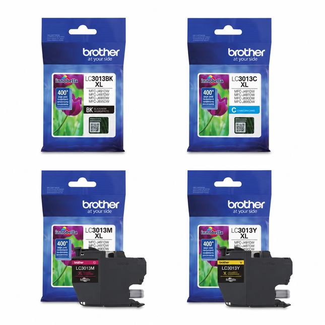 Brother LC3013 original ink cartridges 4-pack - black, cyan, magenta and yellow