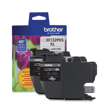 Brother LC30132PKS original black ink cartridges twin pack