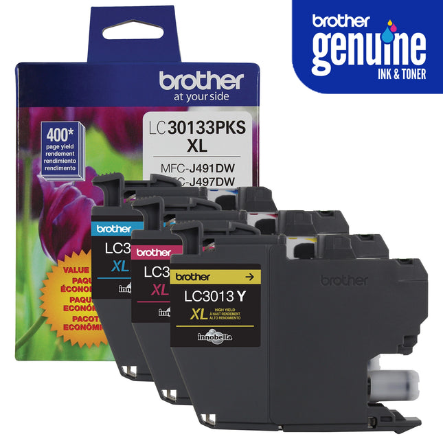 Brother LC30133PKS original ink cartridges 3-pack - cyan, magenta and yellow