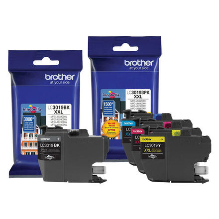 Brother LC3019 Original Ink Cartridges 4-Pack (LC3019BKS/LC3019CS/LC3019MS/LC3019YS) – Black, Cyan, Magenta & Yellow
