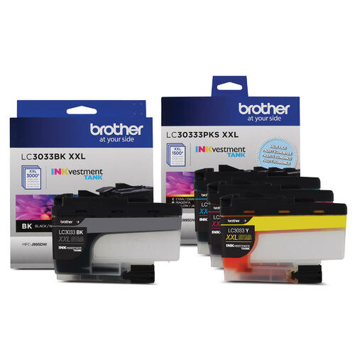 Brother LC3033 original ink cartridges 4-pack - black, cyan, magenta and yellow