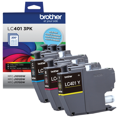 Brother LC4013PKS Original Ink Cartridges - 3-Pack (C/Y/M)