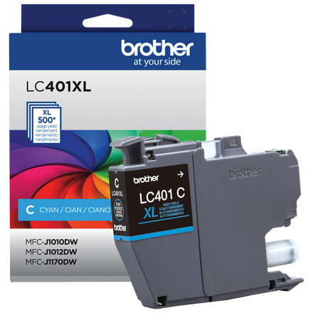 Brother LC401XLCS Original Cyan High Yield Ink Cartridge