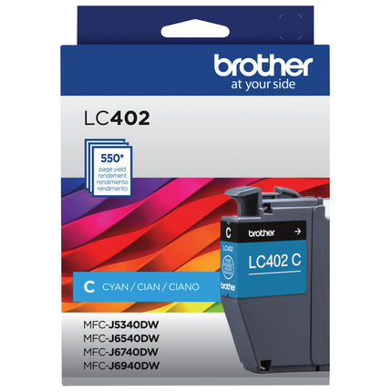 Brother LC402C original cyan ink cartridge