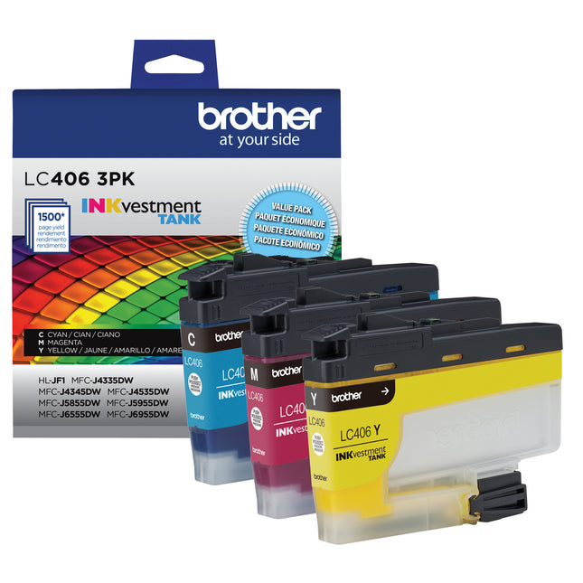 Brother LC4063PKS original ink cartridges 3-pack - cyan, magenta and yellow