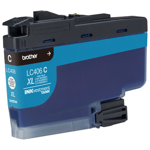 Brother LC406XLCS Original Cyan High Yield Ink Cartridge