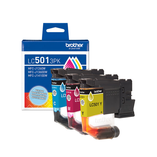 Brother LC5013PKS original ink cartridges 3-pack - cyan, magenta and yellow