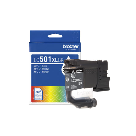 Brother LC501XLBKS Original Black High Yield Ink Cartridge
