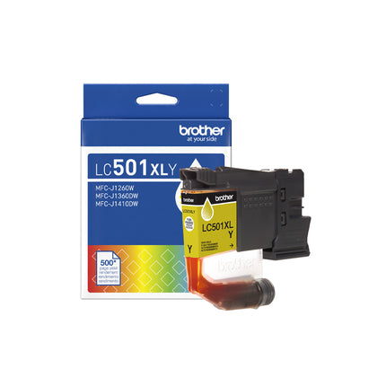 Brother LC501XLY original yellow high yield ink cartridge