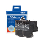 Brother LC504XL2PKS original black ink cartridges twin pack