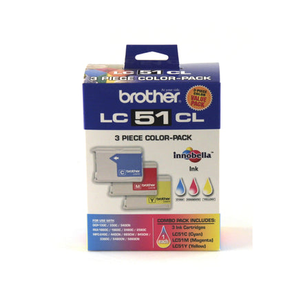 Brother LC513PKS Original Ink Cartridges - 3-Pack (C/Y/M)