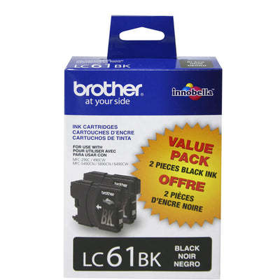 Brother LC612PKS Original Black Ink Cartridges - Twin Pack