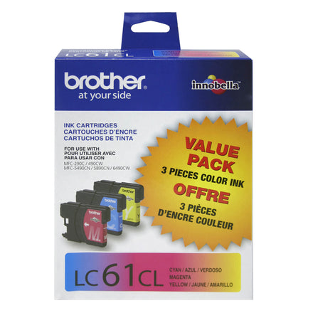 Brother LC613PKS Original Ink Cartridges - 3-Pack (C/Y/M)