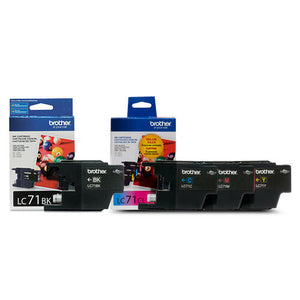 Brother LC71 Original Ink Cartridges 4-Pack (LC71BKS/LC71CS/LC71MS/LC71YS) – Black, Cyan, Magenta & Yellow