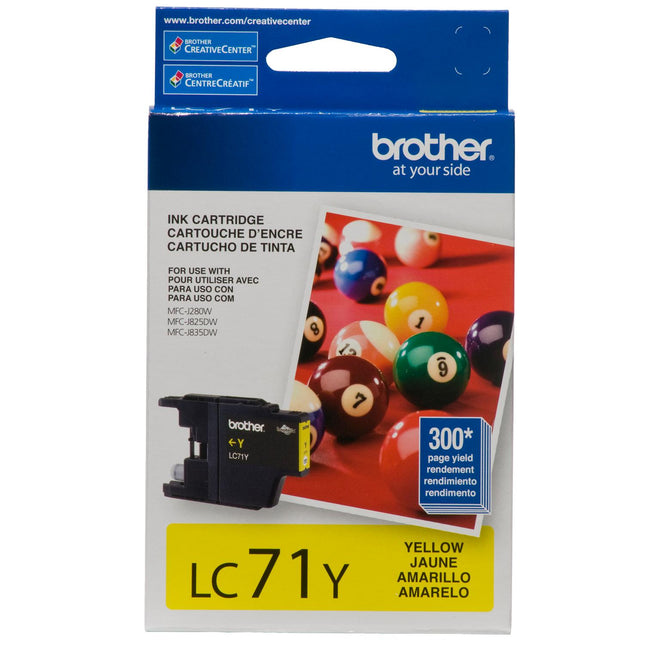 Brother LC71Y original yellow ink cartridge