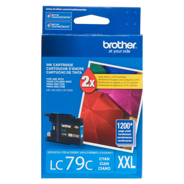 Brother LC79C original cyan super high yield ink cartridge