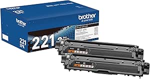 Brother TN2212PK Original Black Toner Cartridge, Standard Yield, Twin Pack