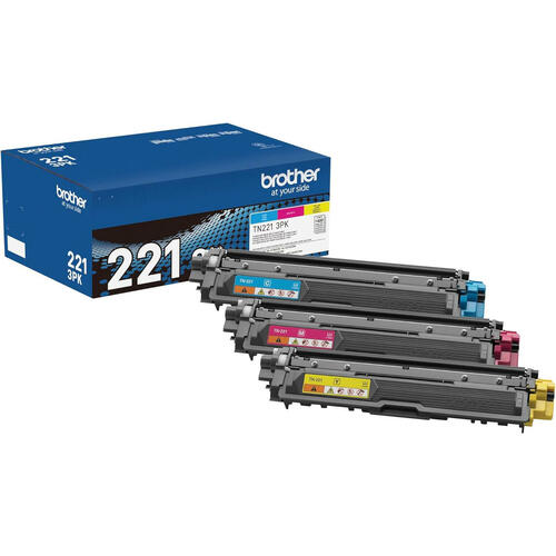 Brother TN2213PK Original Color Toner Cartridge, Standard Yield, Multipack