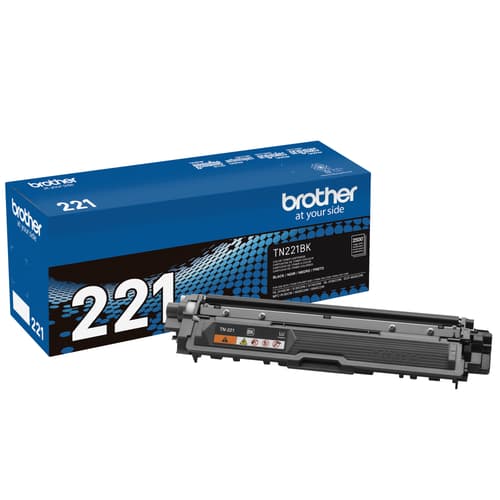 Brother TN221BK Original Black Toner Cartridge, Standard Yield