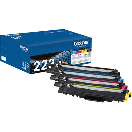 Brother TN2234PK Original Black & Color Toner Cartridge, Standard Yield, Multipack