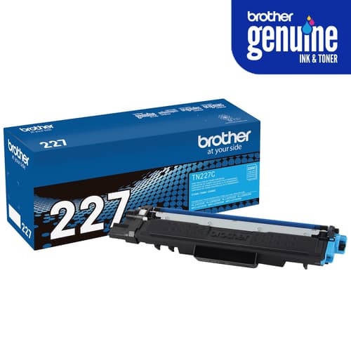 Brother TN227C Original Cyan Toner Cartridge, High Yield