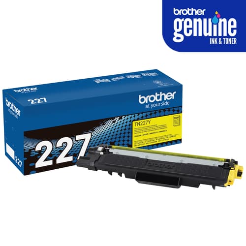 Brother TN227Y Original Yellow Toner Cartridge, High Yield