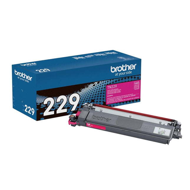 Brother TN229M Original Magenta Toner Cartridge, Standard Yield