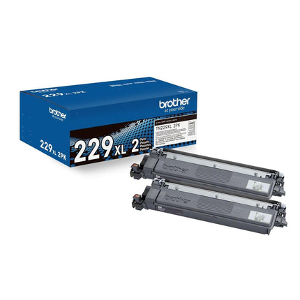 Brother TN229XL2PK Original Black Toner Cartridge, High Yield, Twin Pack