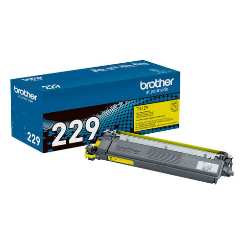 Brother TN229Y Original Yellow Toner Cartridge, Standard Yield