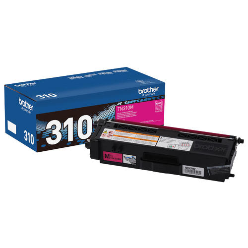 Brother TN310M Original Magenta Toner Cartridge, Standard Yield