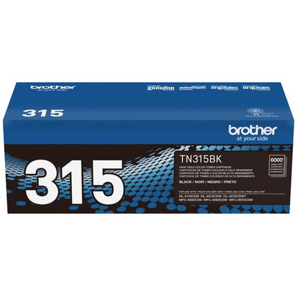 Brother TN315BK Original Black Toner Cartridge, High Yield