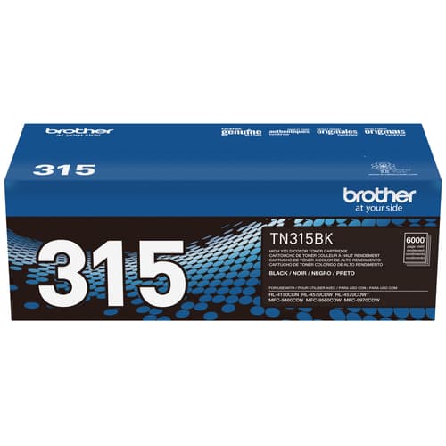 Brother TN315BK Original Black Toner Cartridge, High Yield