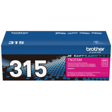 Brother TN315M Original Magenta Toner Cartridge, High Yield