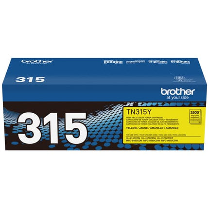 Brother TN315Y Original Yellow Toner Cartridge, High Yield