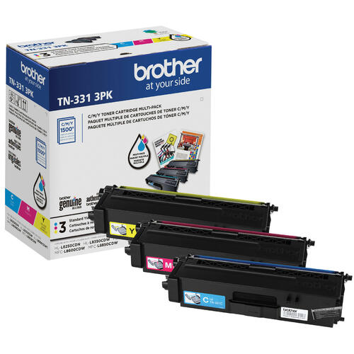 Brother TN3313PK Original Color Toner Cartridge, Standard Yield, Multipack