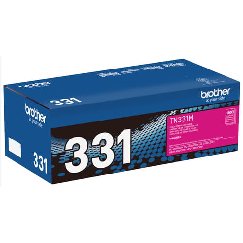 Brother TN331M Original Magenta Toner Cartridge, Standard Yield