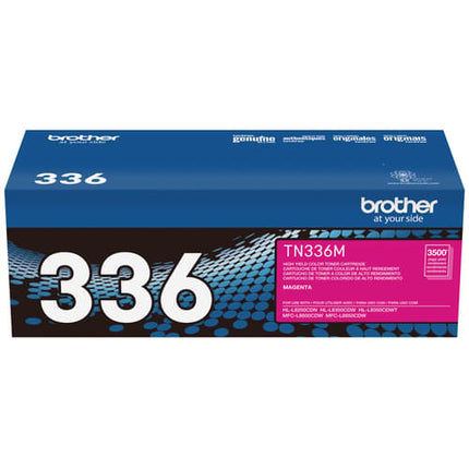 Brother TN336M Original Magenta Toner Cartridge, High Yield