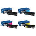 Brother TN336 Original Toner Cartridge Combo, BK/C/Y/M