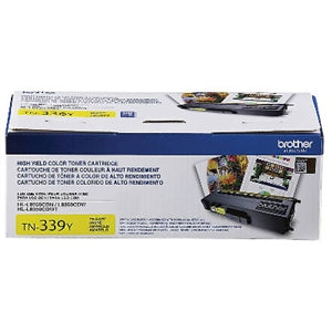 Brother TN339Y Original Yellow Toner Cartridge, Extra High Yield