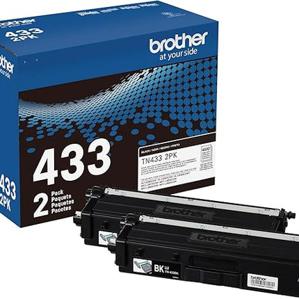 Brother TN4332PK Original Black Toner Cartridge, High Yield, Twin Pack
