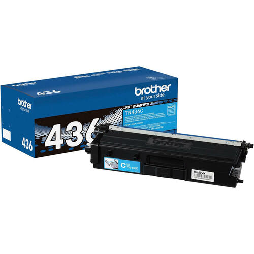 Brother TN436C Original Cyan Toner Cartridge, Extra High Yield