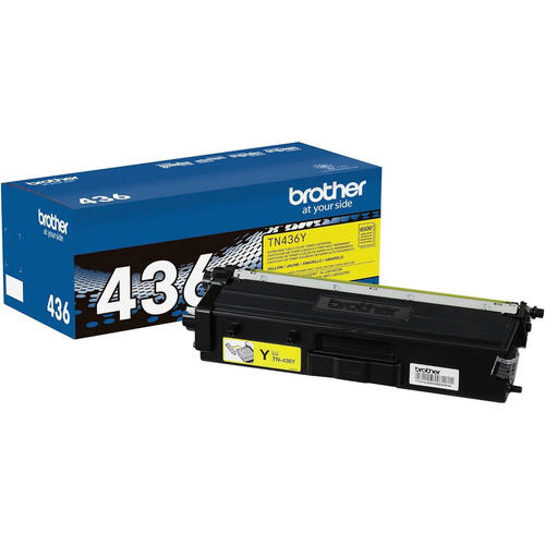 Brother TN436Y Original Yellow Toner Cartridge, Extra High Yield